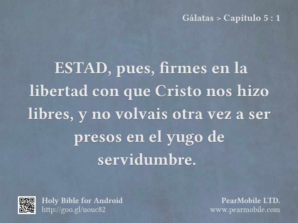 Gálatas, Capítulo 5:1
